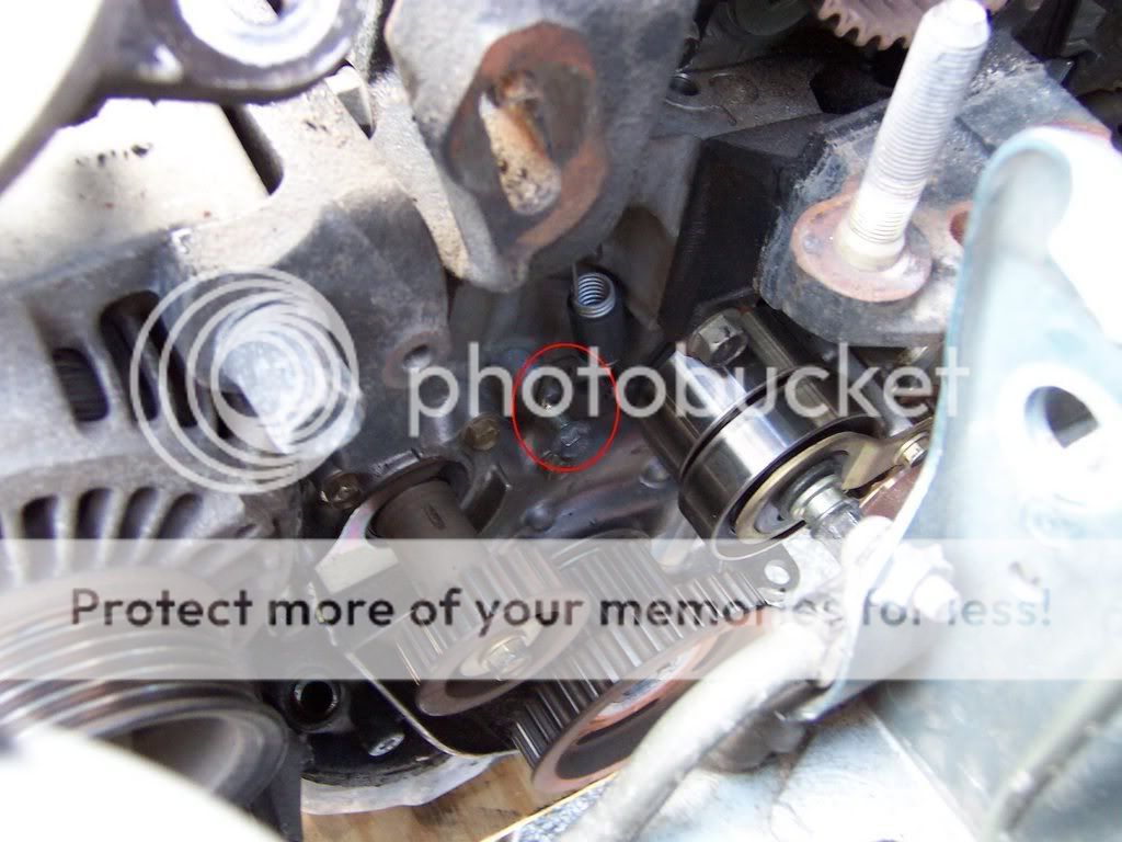 Honda prelude oil leak behind timing belt cover